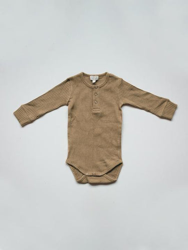 The Simple Folk Ribbed Onesie, Camel